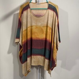 JODIFL Earthy Tones Striped Tunic